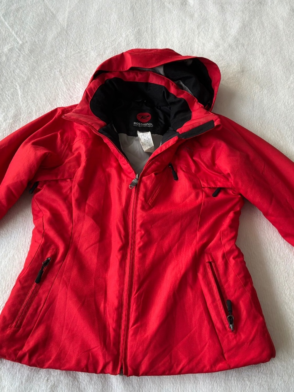 Rossignol Women’s Red Hooded Ski/Snowboard jacket Size M